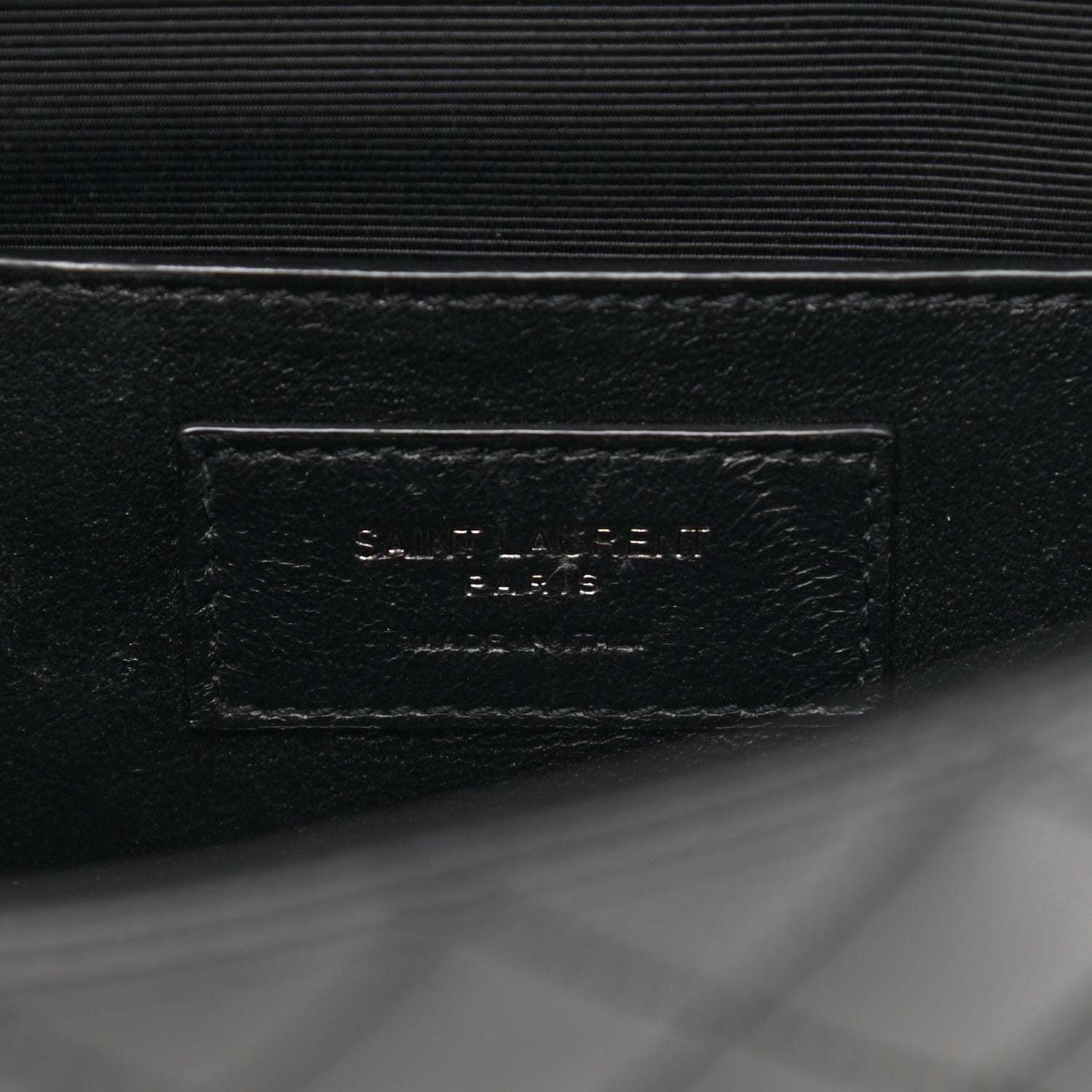 Saint Laurent Grain De Poudre Textured Mixed Matelasse Triquilt Small Monogram Satchel Black 7 of 14