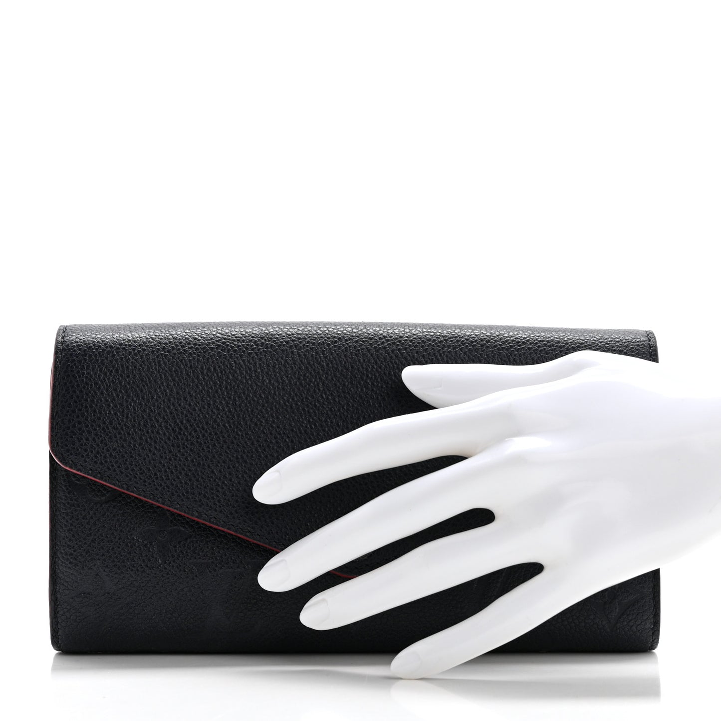 Empreinte Sarah Wallet NM Marine Rouge