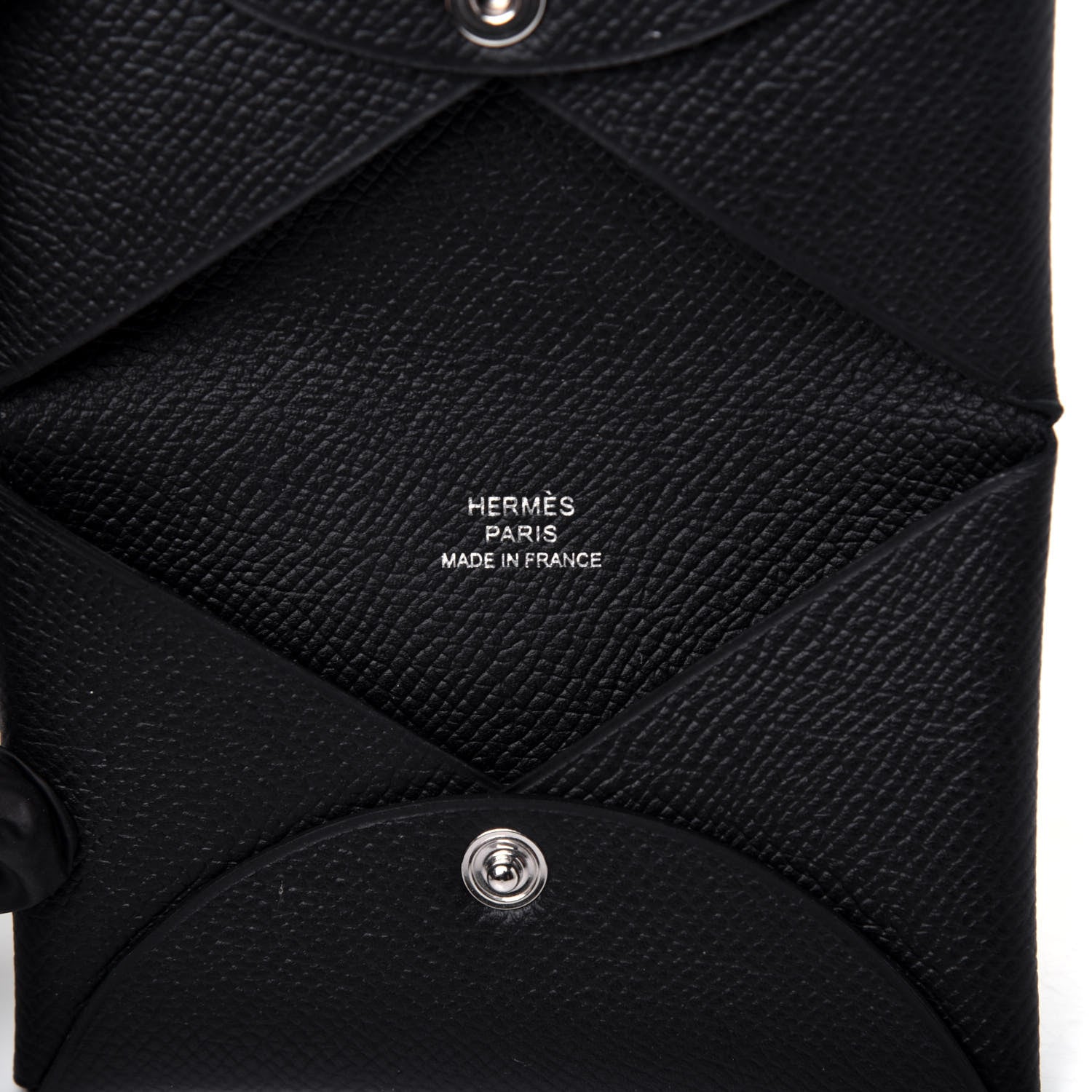 Hermes Epsom Calvi Card Case Black 10 of 10