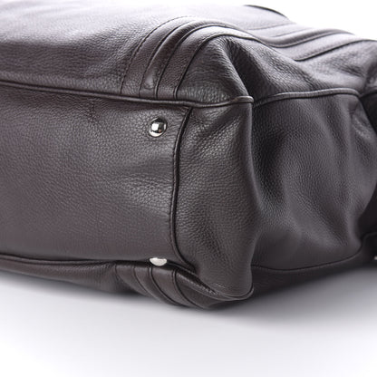 Gucci Calfskin Carry On Duffle Chocolate 6 of 10
