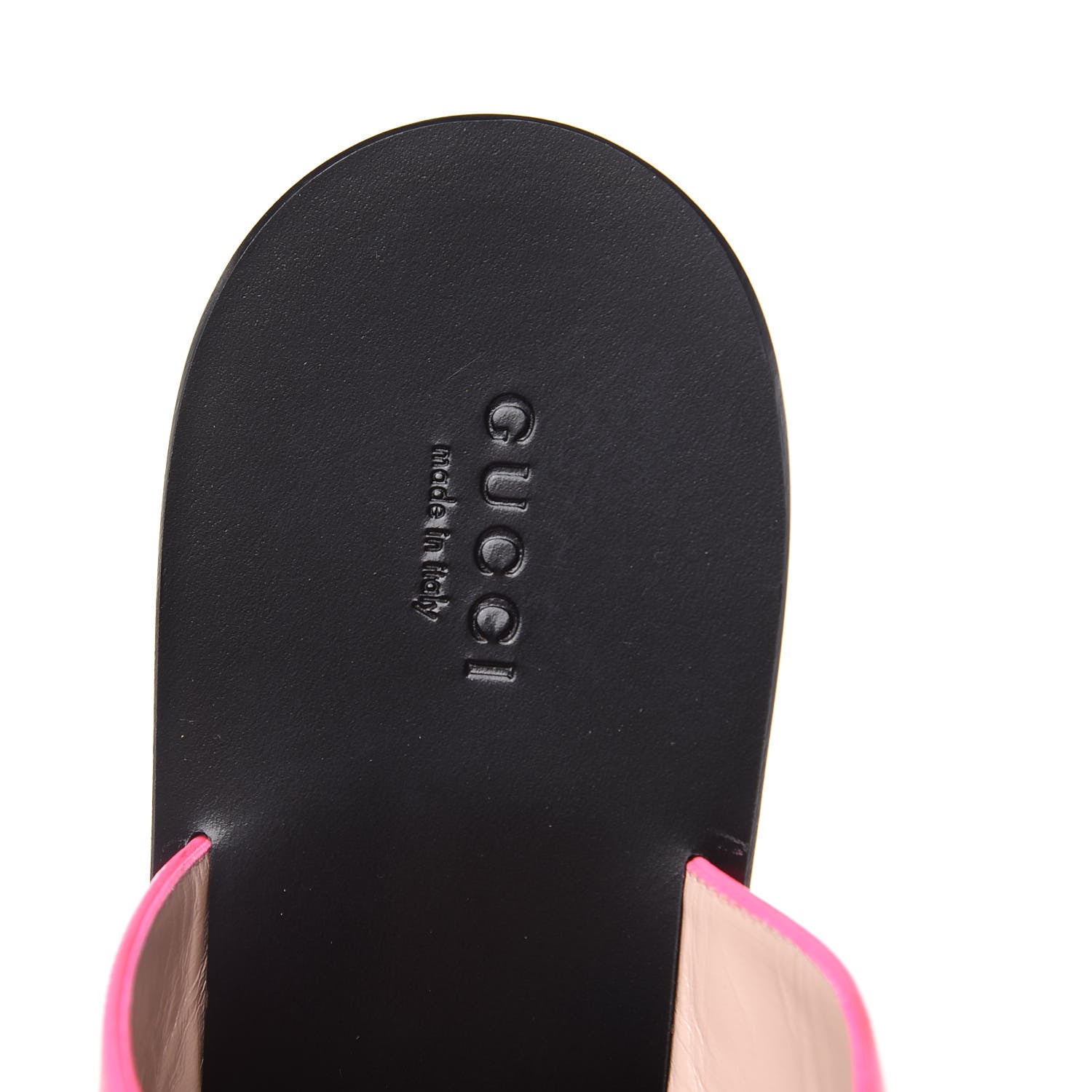 Gucci Calfskin GG Marmont Thong Sandals 40.5 Fuxia Fluo 7 of 9