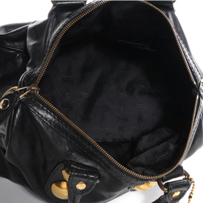 Gucci Leather Babouska Medium Boston Black 5 of 7