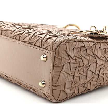 Christian Dior Lambskin Gathered Mini Lady Dior Fard 10 of 10