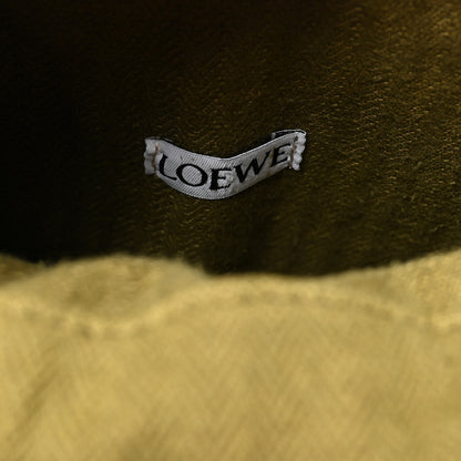Loewe Smooth Calfskin Paula's Ibiza Small Anagram Cutout Tote Olive 6 of 10