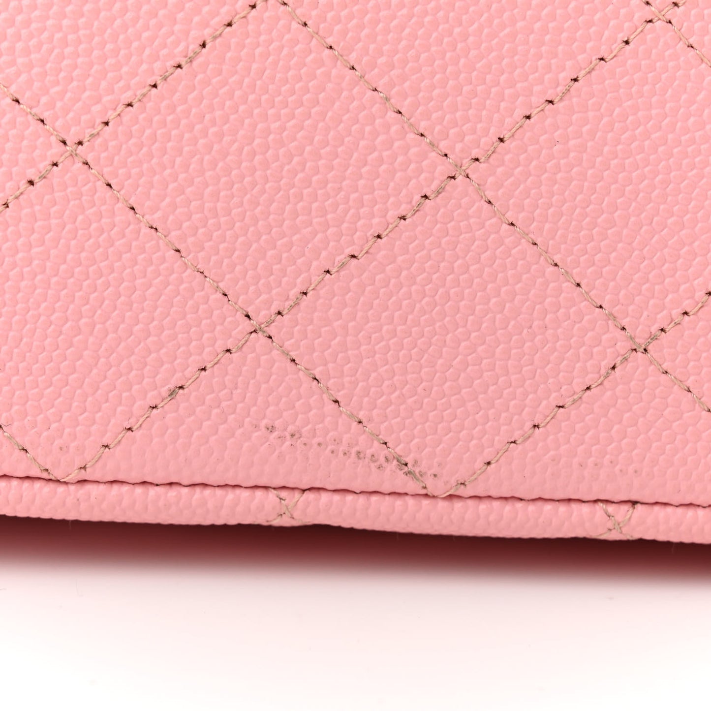 Caviar Quilted Medium Double Flap Light Pink