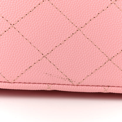 Chanel Caviar Quilted Medium Double Flap Light Pink 11 of 11