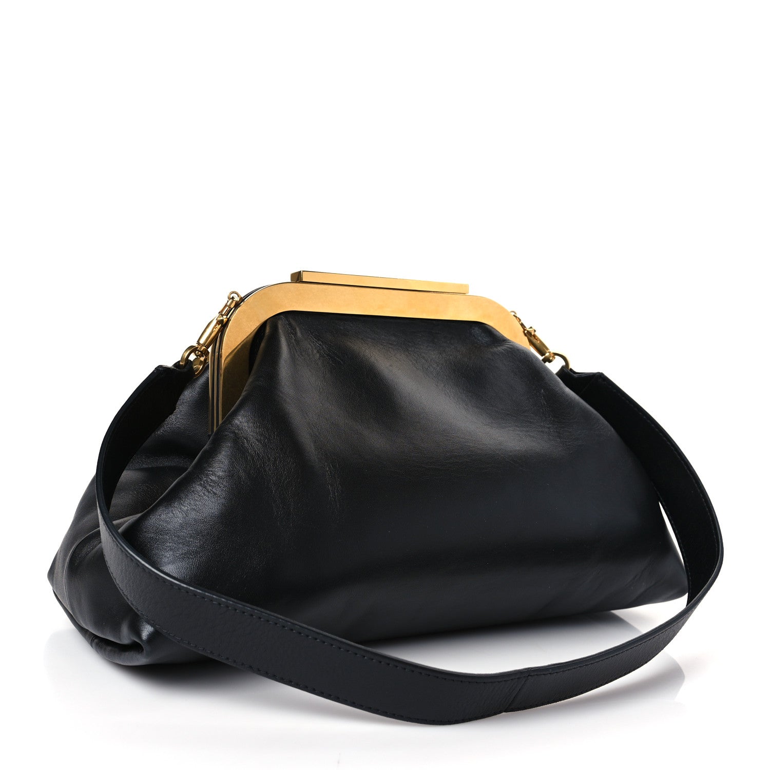 Valentino Garavani Calfskin Supervee Clutch Black 3 of 10
