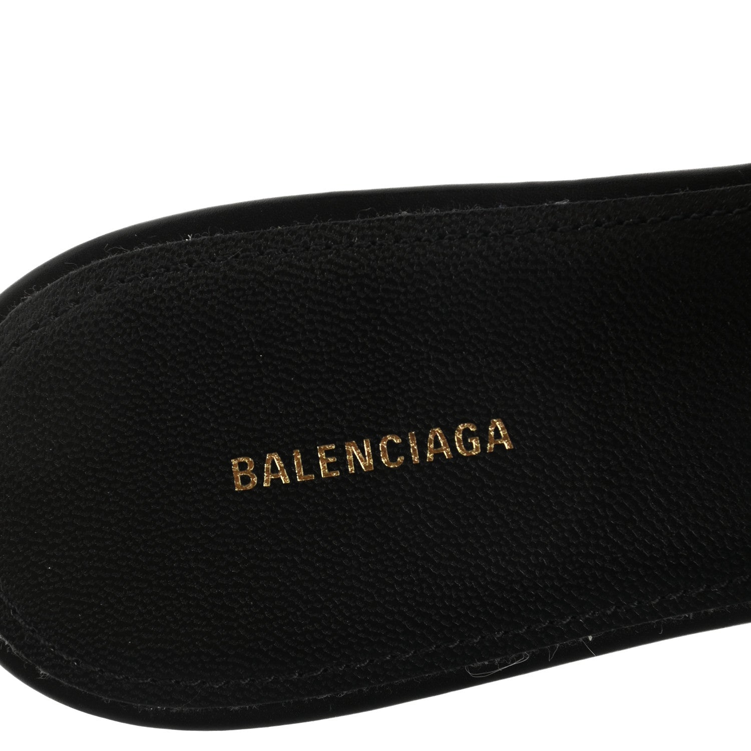 Balenciaga Calfskin BB Knife Pointy Toe Slingback Flats 40.5 Black 7 of 10