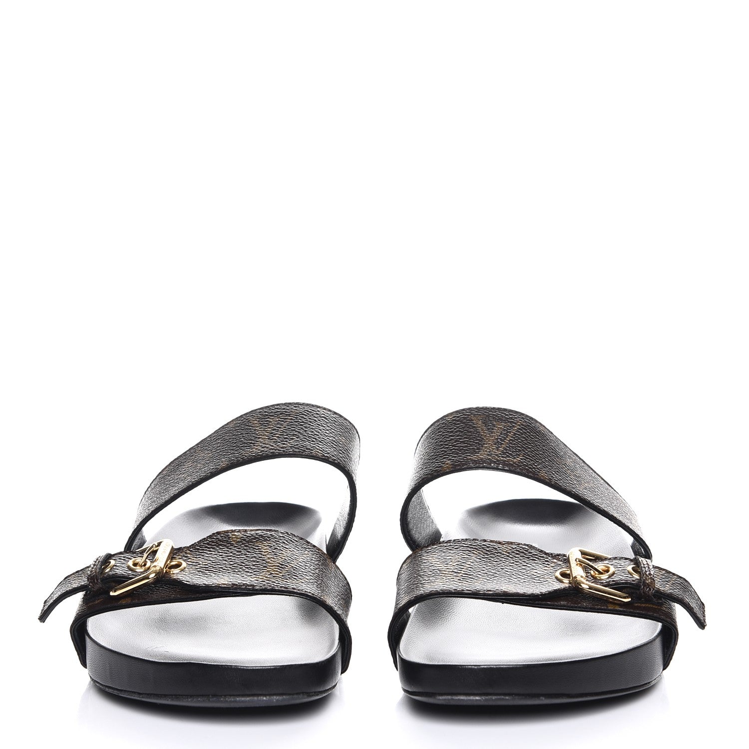 Louis Vuitton Monogram Bom Dia Mule Sandals 42 Black 2 of 10
