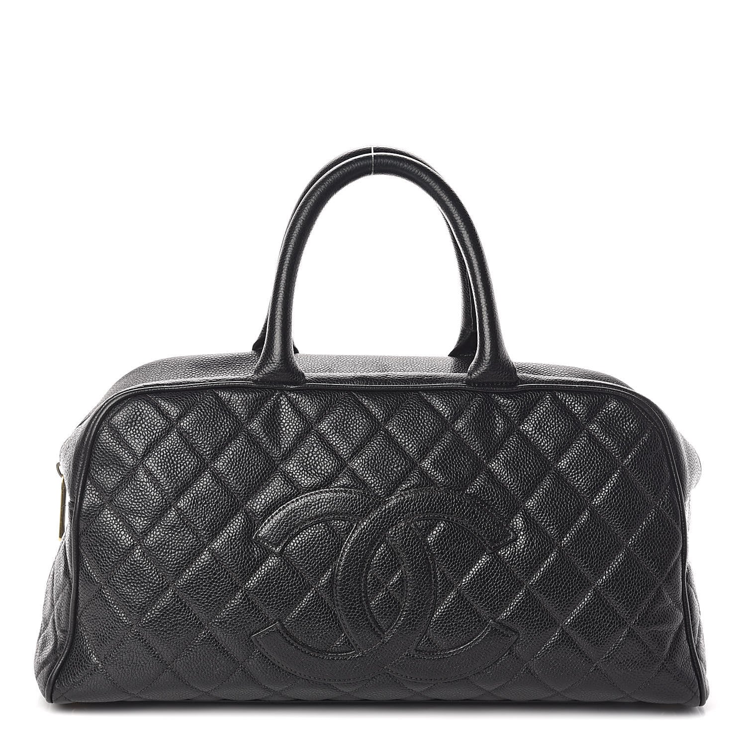 Chanel Caviar Quilted Large Bowler Black 1 of 13