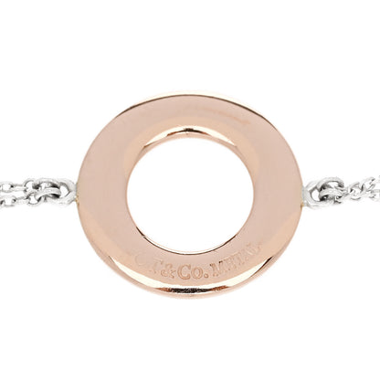 Tiffany Sterling Silver Rubedo 1837 Circle Chain Bracelet 4 of 6
