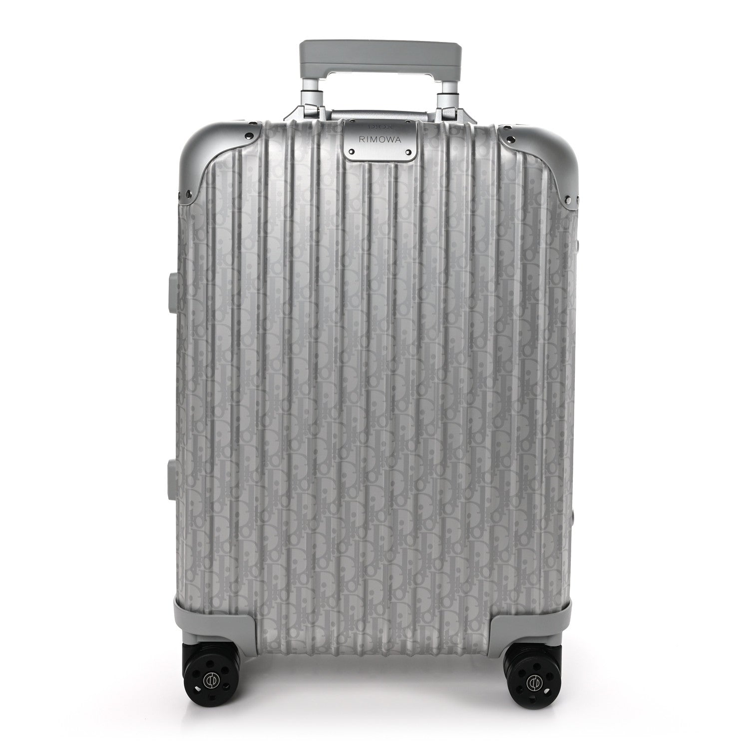Christian Dior X RIMOWA Aluminum Gradient Cabin Luggage Silver 1 of 9