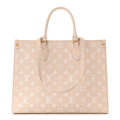 Louis Vuitton Empreinte Monogram Spring In The City Onthego MM Beige Pink Yellow 1 of 11
