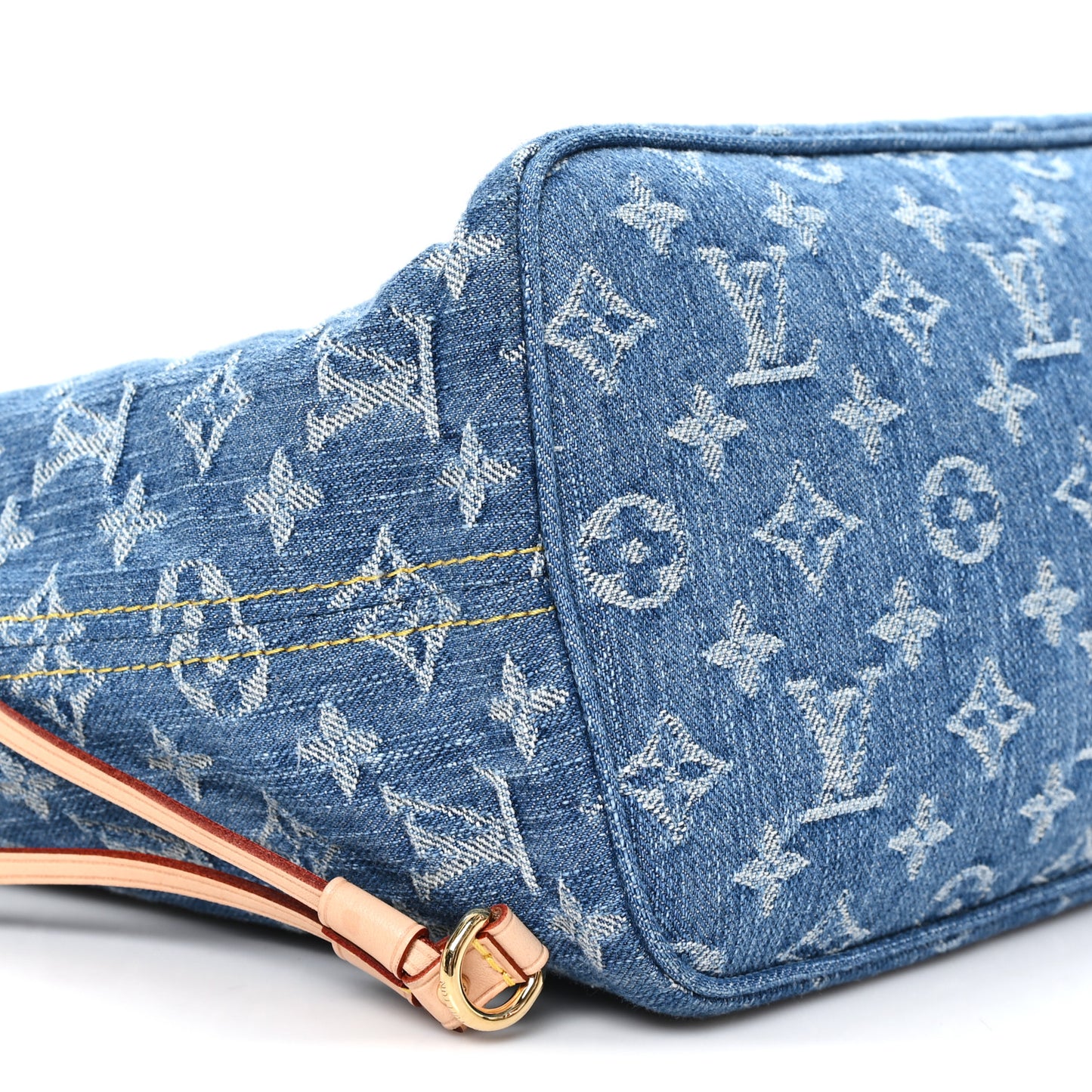 Monogram Denim Neo Neverfull MM Blue