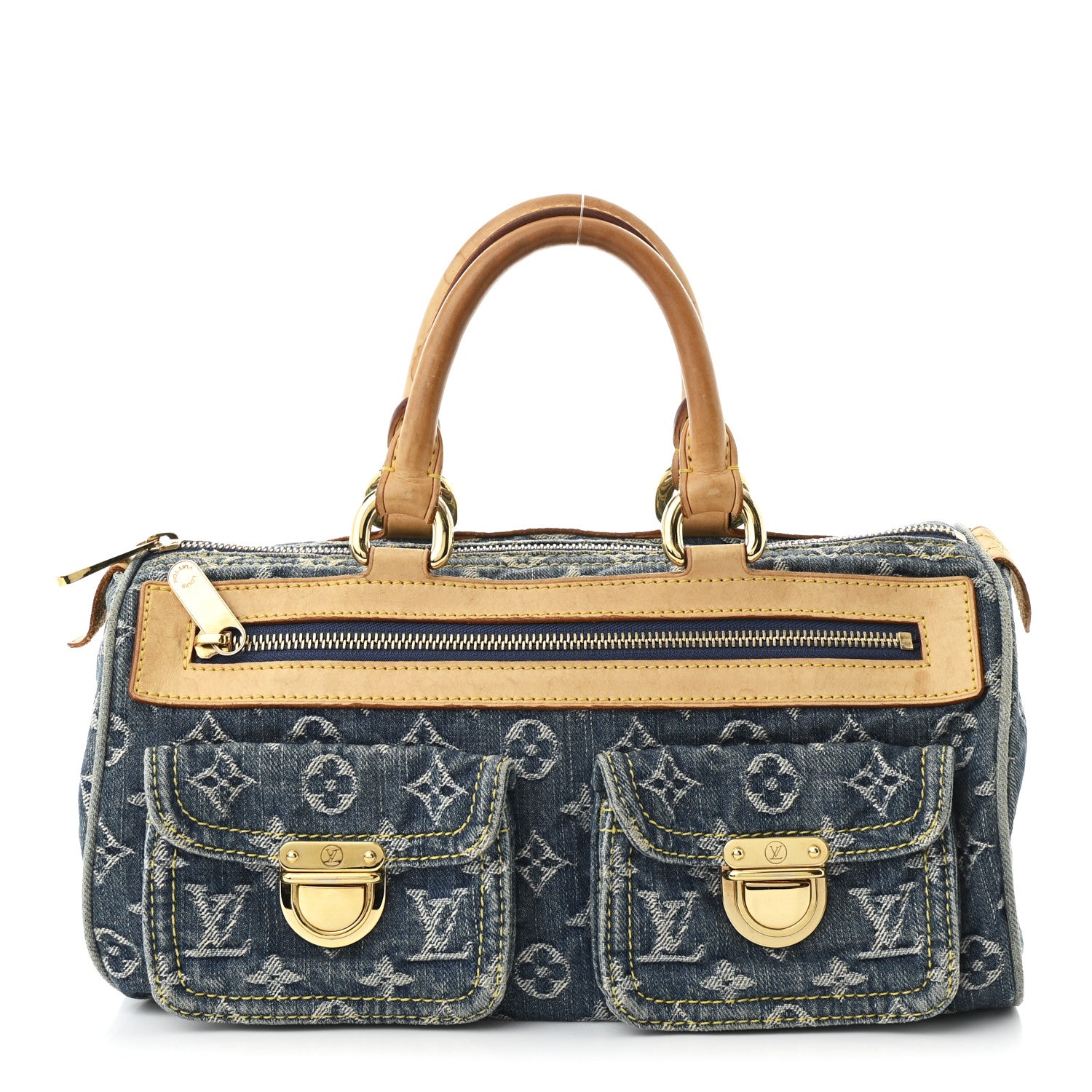 Louis Vuitton Monogram Denim Neo Speedy Blue 1 of 10