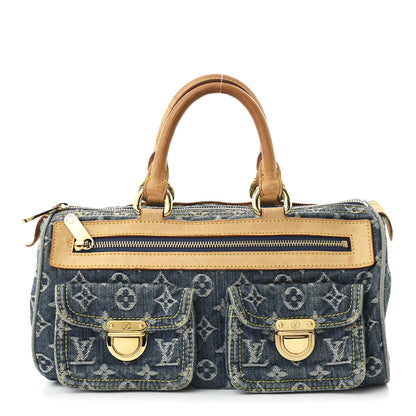 Louis Vuitton Monogram Denim Neo Speedy Blue 1 of 10