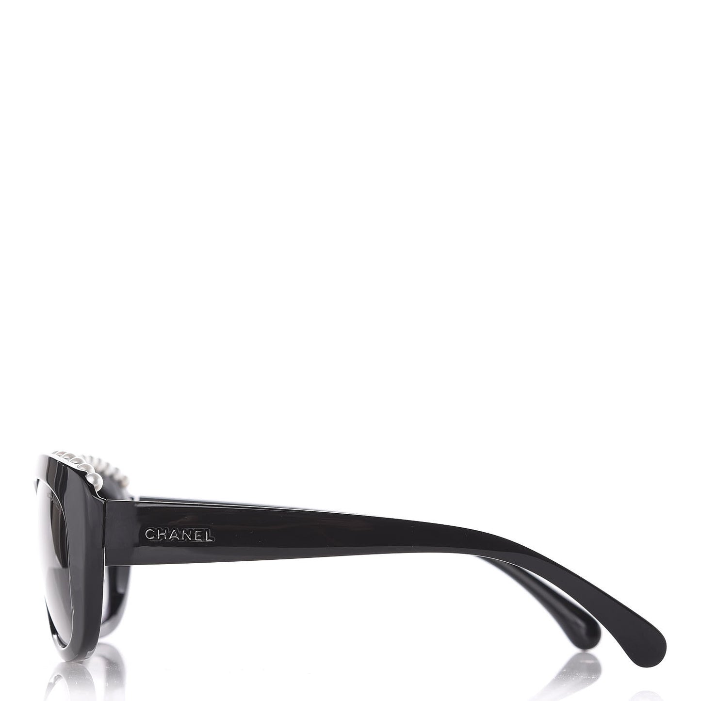 Freshwater Cultured Pearl Butterfly Sunglasses 6038-H Black