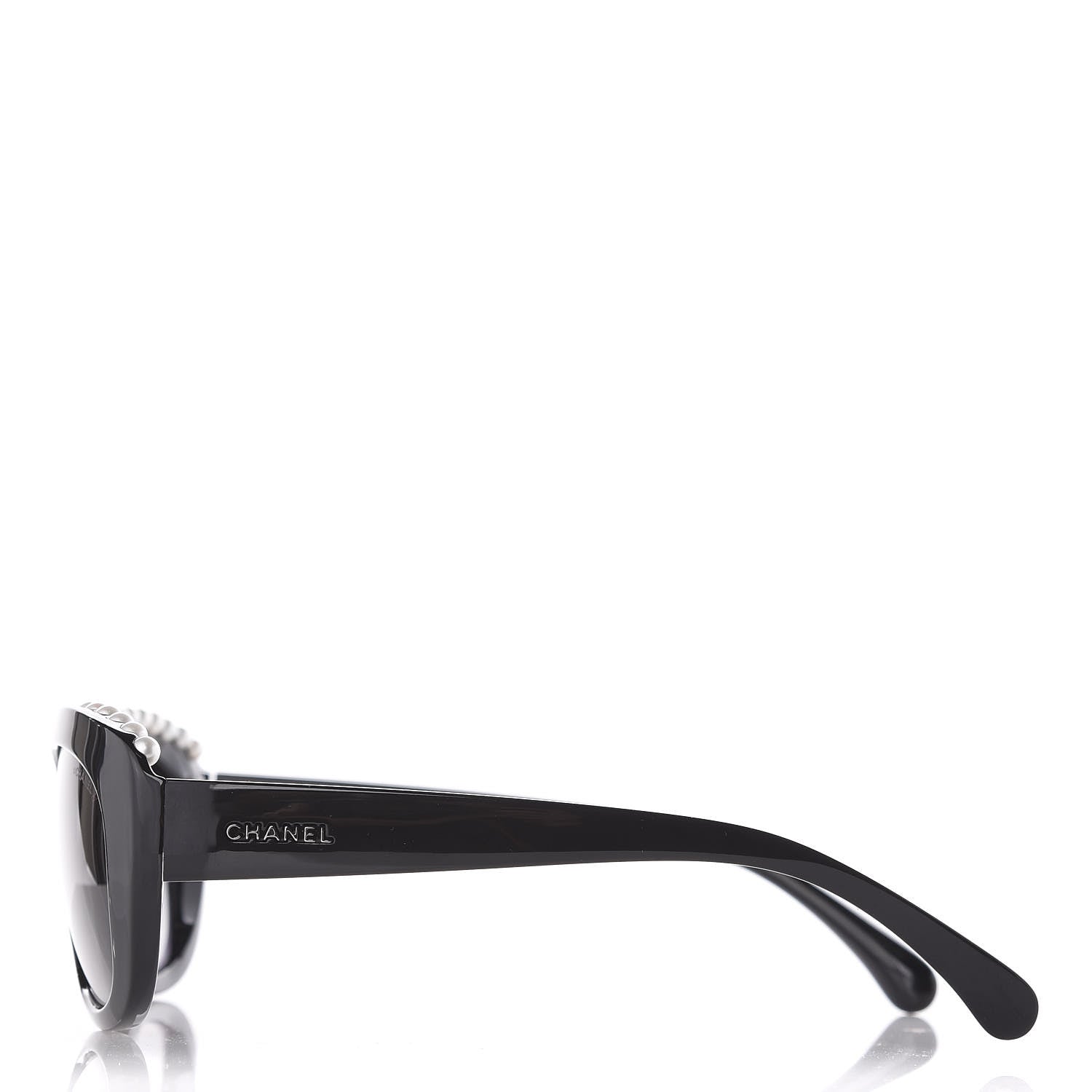 Chanel Freshwater Cultured Pearl Butterfly Sunglasses 6038-H Black 2 of 7