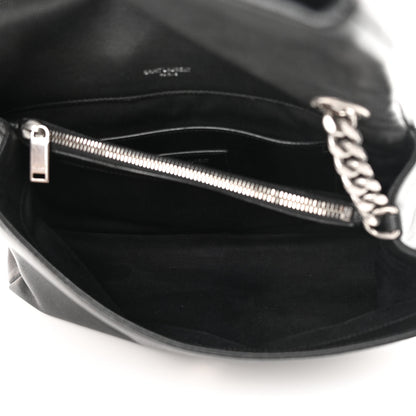 Saint Laurent Grain De Poudre Medium West Hollywood Monogram Fold-Over Black 5 of 12