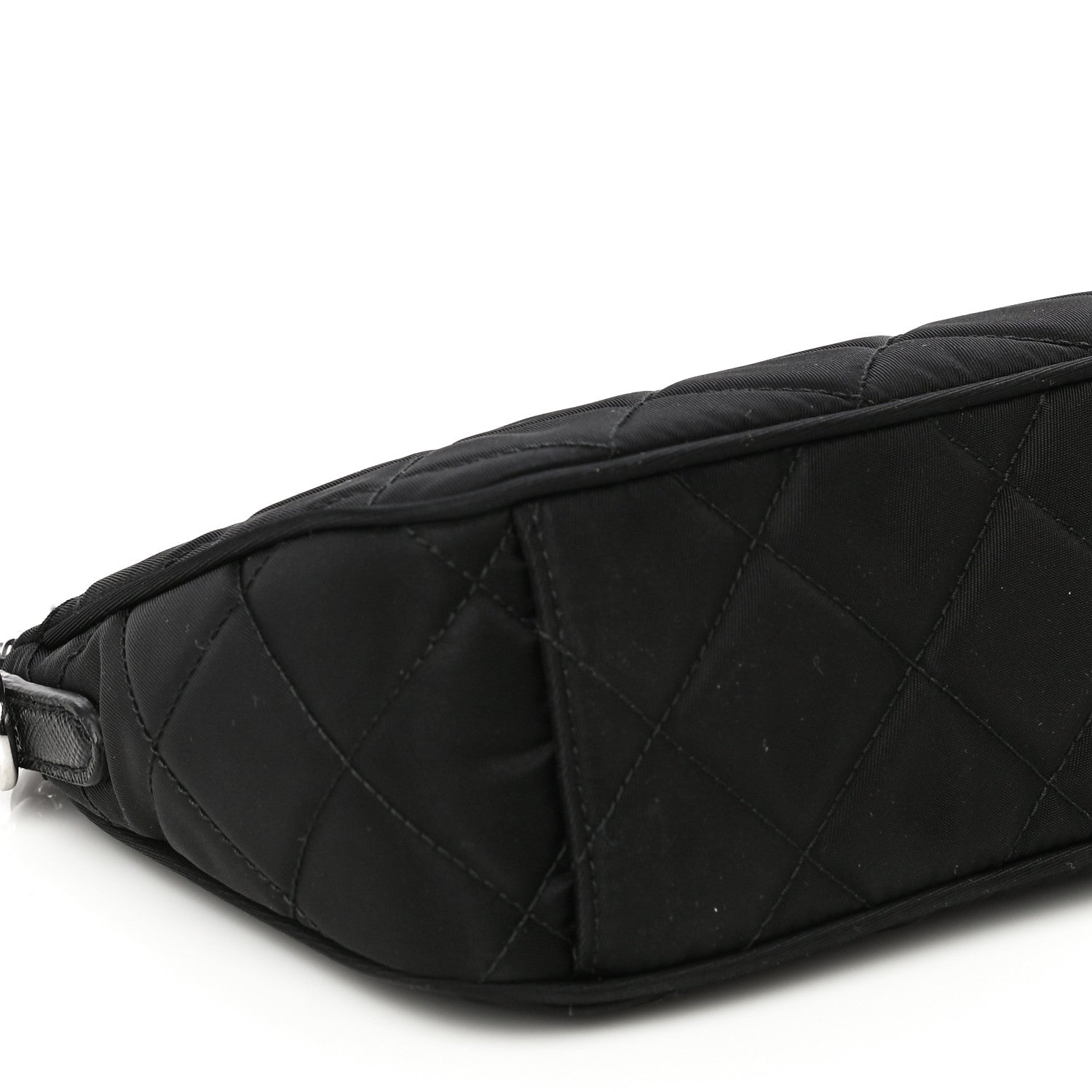 Prada Nylon Tessuto Impuntu Quilted Crossbody Bag Black 8 of 9