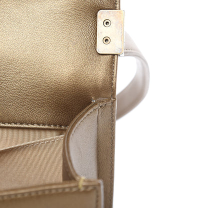 Chanel Metallic Calfskin Quilted Small Boy Flap Gold 13 of 13