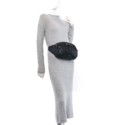 Chanel Nylon Tweed Coco Neige Belt Bag Black 2 of 11