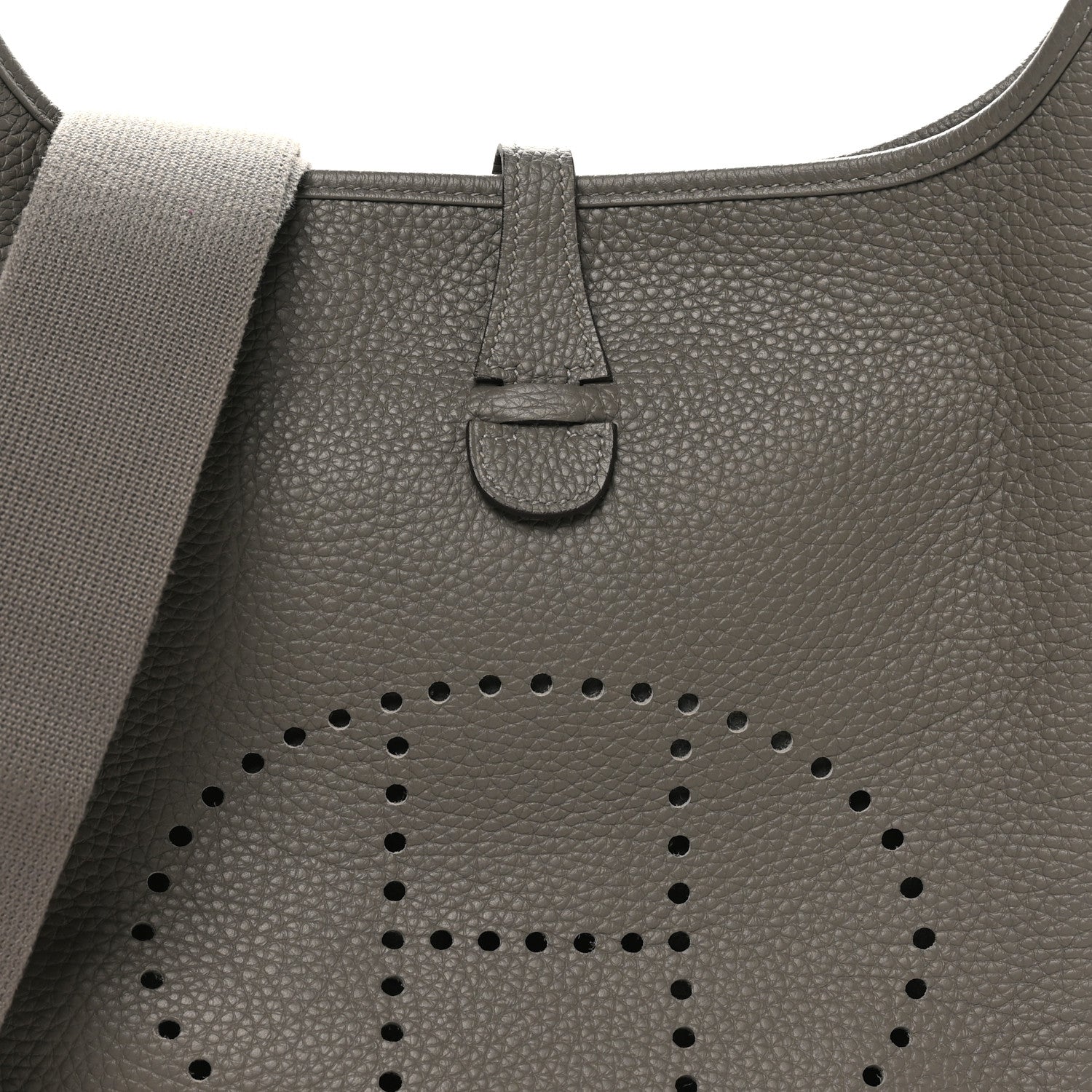 Hermes Taurillon Clemence Evelyne III PM Gris Meyer 8 of 10
