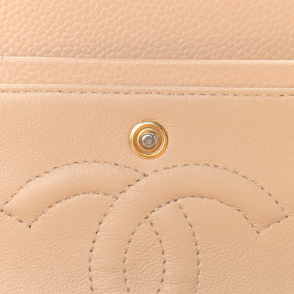 Chanel Caviar Quilted Medium Double Flap Beige 10 of 11