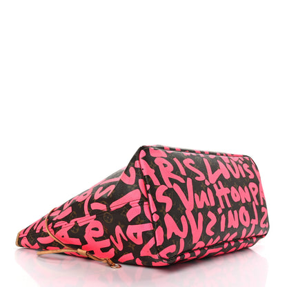 Louis Vuitton Monogram Graffiti Neverfull GM Fuchsia 4 of 11