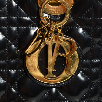 Christian Dior Patent Cannage Medium Lady Dior Black 8 of 8