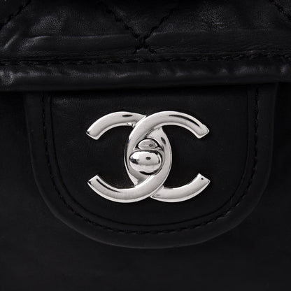 Chanel Washed Lambskin Accordion Flap Black 9 of 11