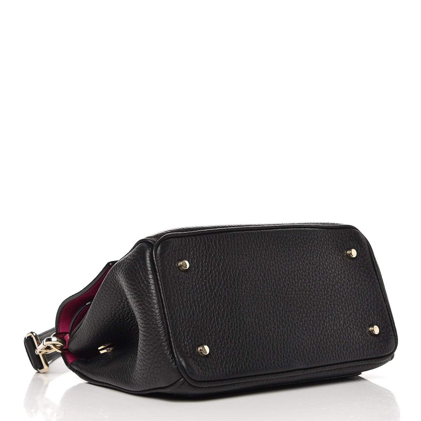 Bullcalf Mini Be Dior Flap Black Fraise