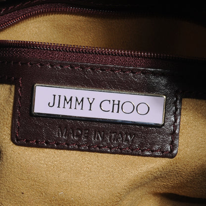 Jimmy Choo Patent Medium Riki Burgundy 6 of 8