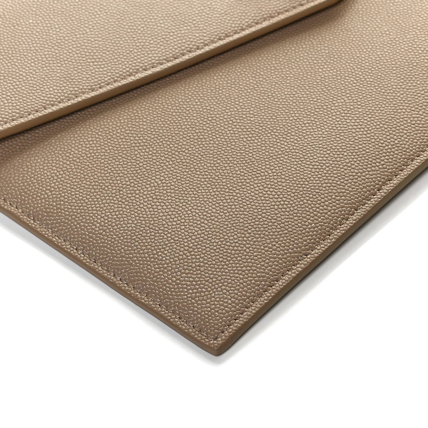Saint Laurent Grain De Poudre Uptown Pouch Dark Beige 8 of 11