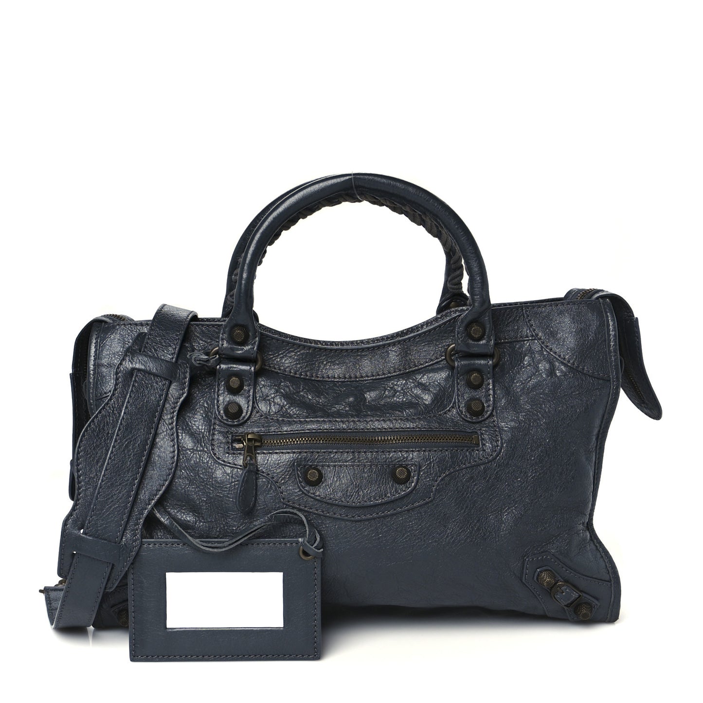 Agneau Giant 12 Gunmetal Hardware City Gris Fossile