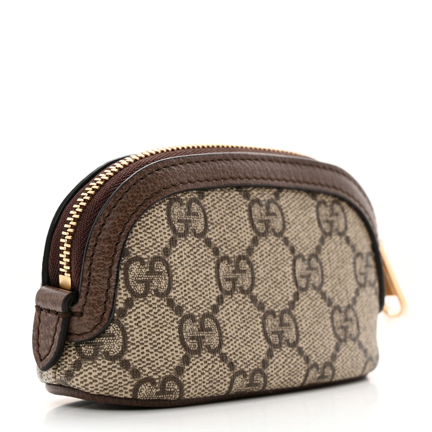 Gucci GG Supreme Monogram Web Ophidia Dome Key Pouch Beige New Acero 3 of 8