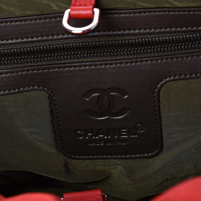 Chanel Nylon Quilted Small Coco Cocoon Tote Red 6 of 7