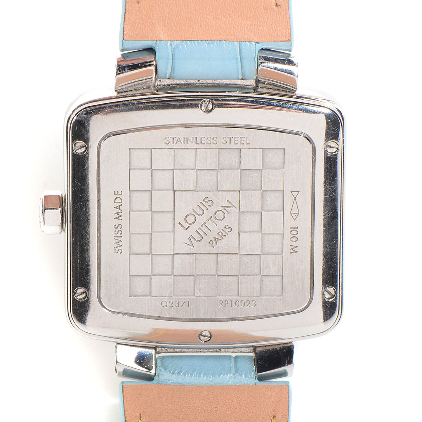 Stainless Steel Alligator 33mm Speedy Quartz Watch Blue