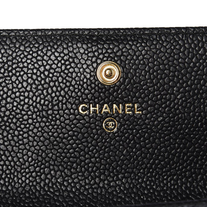 Chanel Caviar Quilted Boy Flap Wallet Black 6 of 8