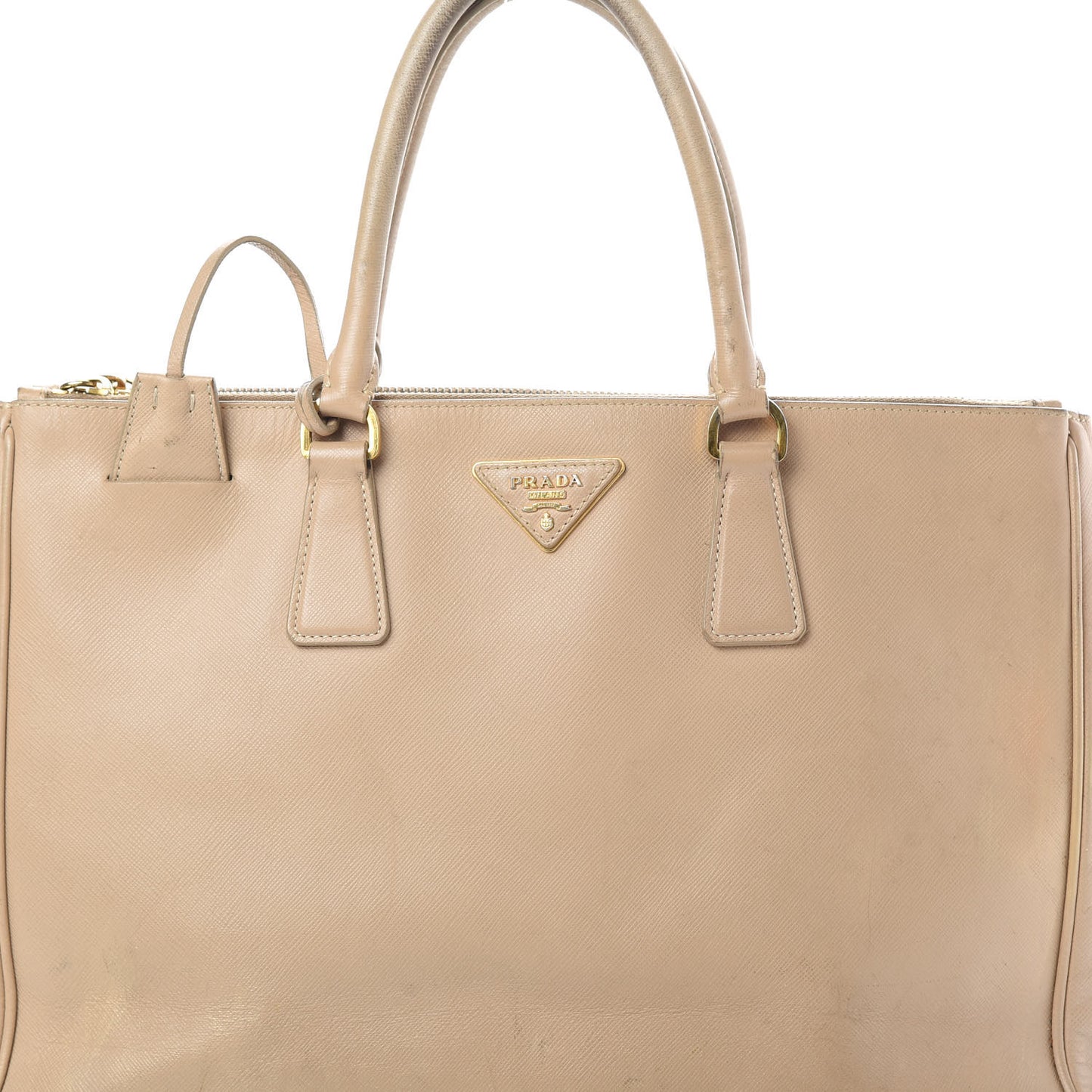 Saffiano Medium Galleria Double Zip Tote Cammeo
