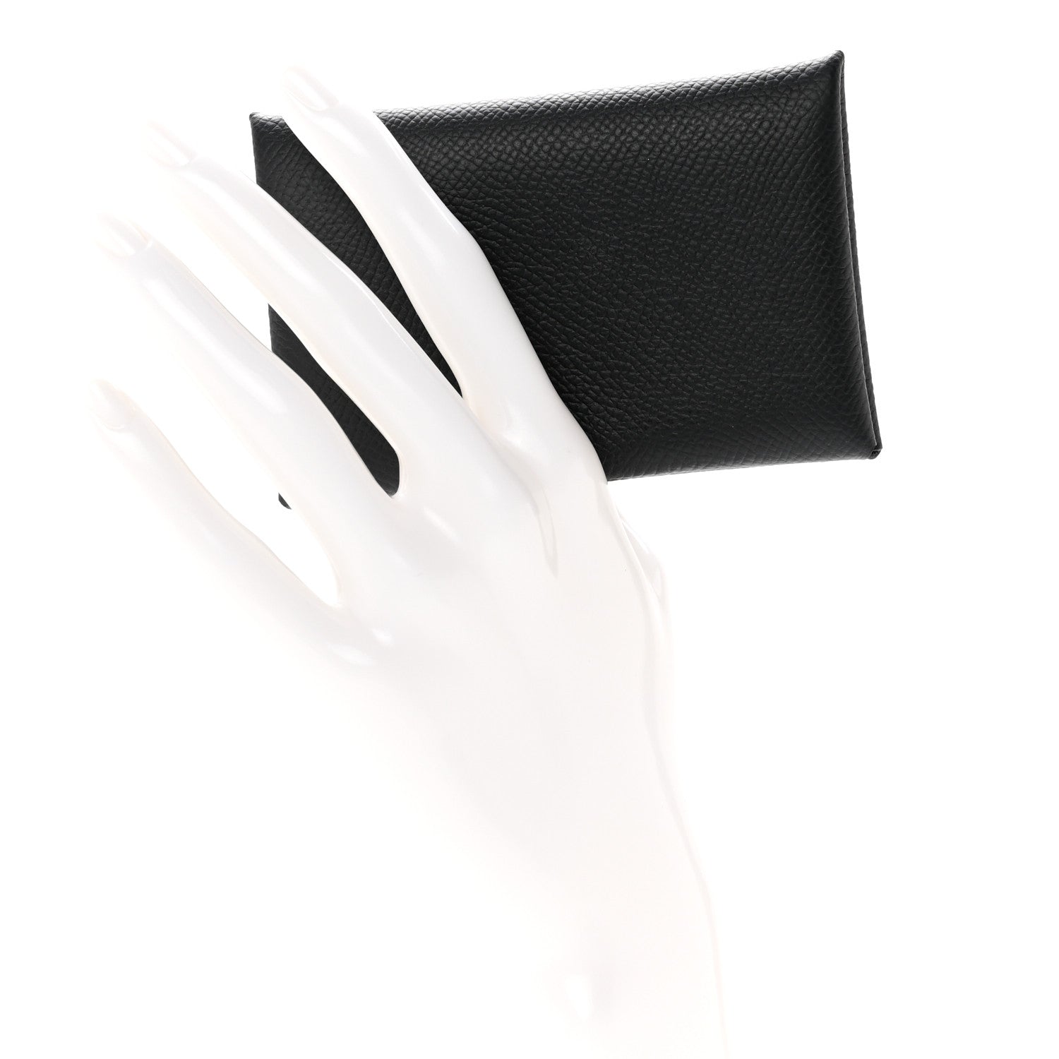 Hermes Epsom Calvi Card Case Black 2 of 6