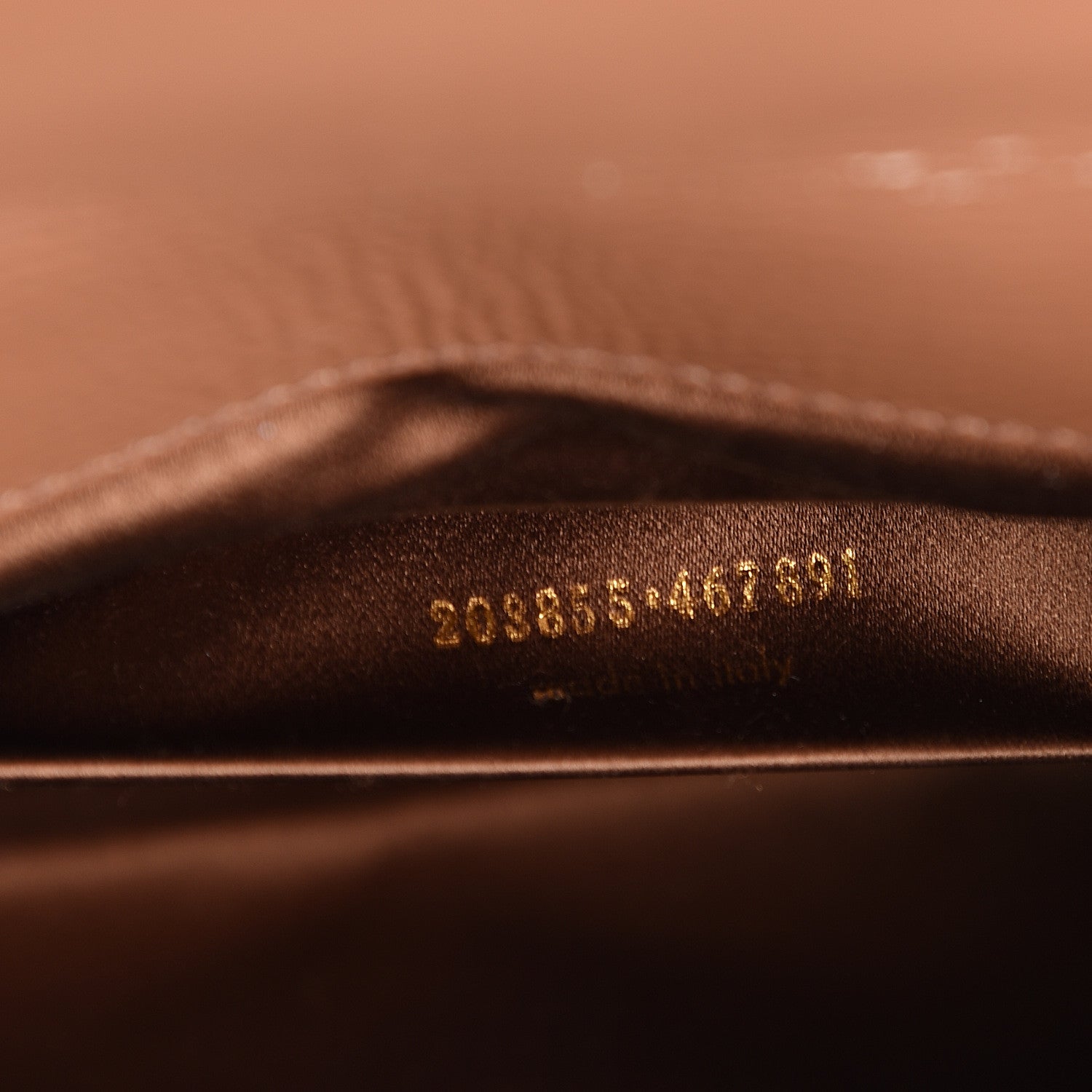Saint Laurent Textured Patent Monogram Large Belle De Jour Clutch Tobacco 6 of 6