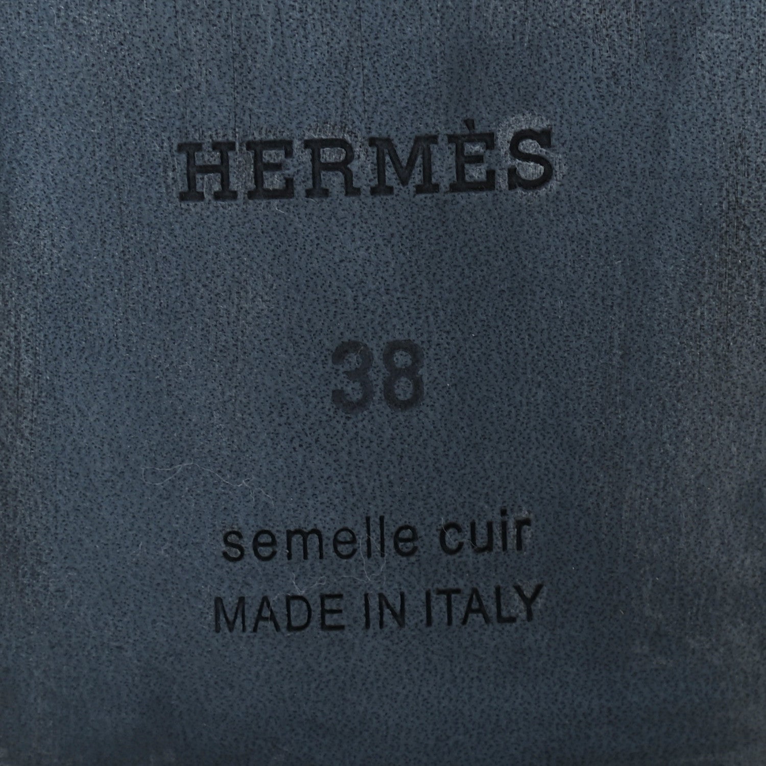 Hermes Metallic Epsom Oran Sandals 38 Gris Argente 7 of 8
