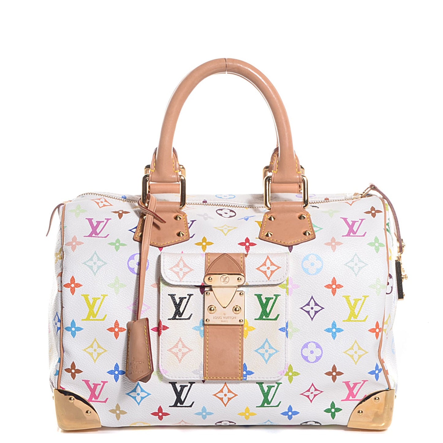 Monogram Multicolor Speedy 30 White