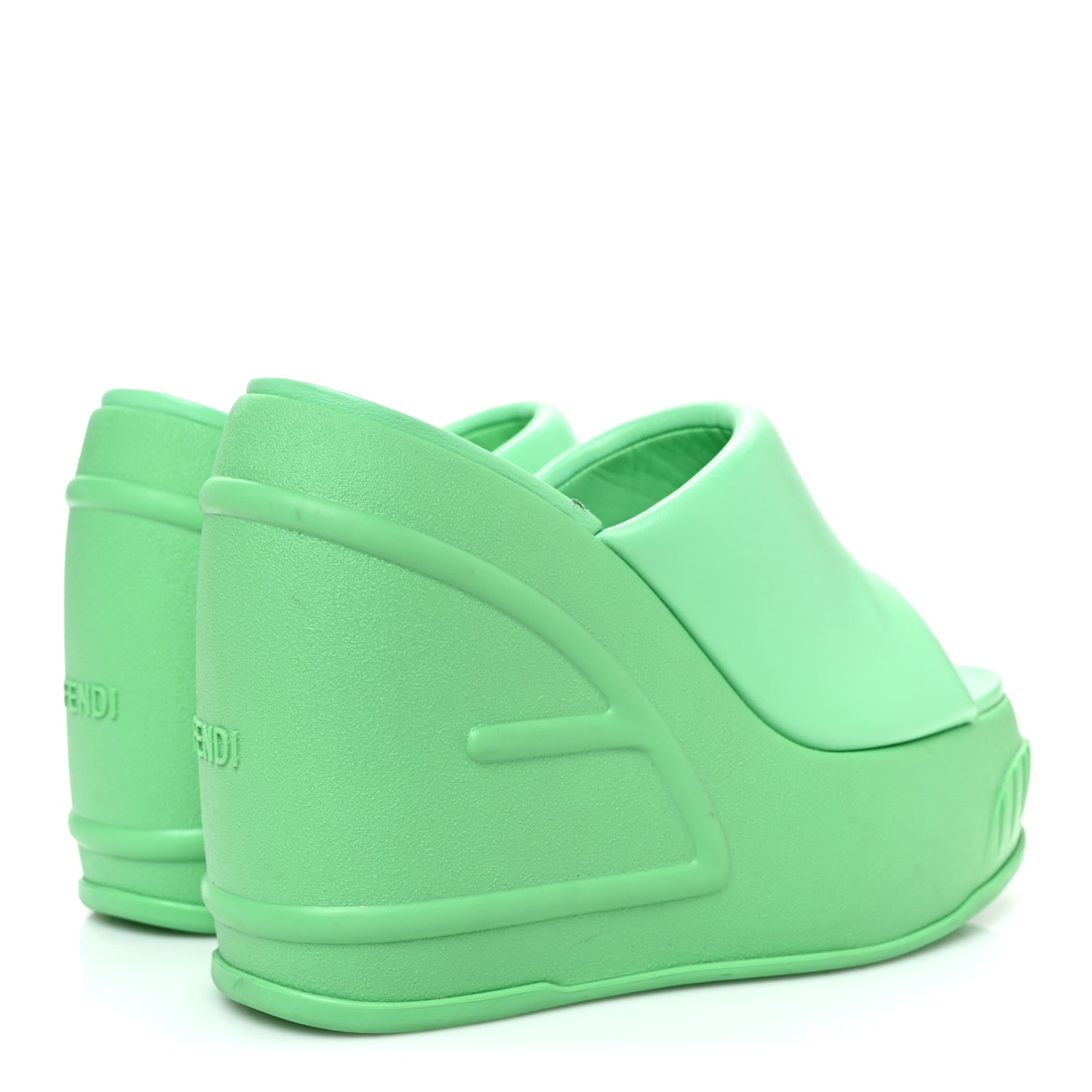Nappa Fashion Show Platform 140mm Slide Sandals 41 Bouquet