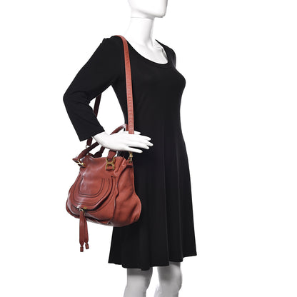 Chloe Calfskin Medium Marcie Satchel Clay 2 of 23