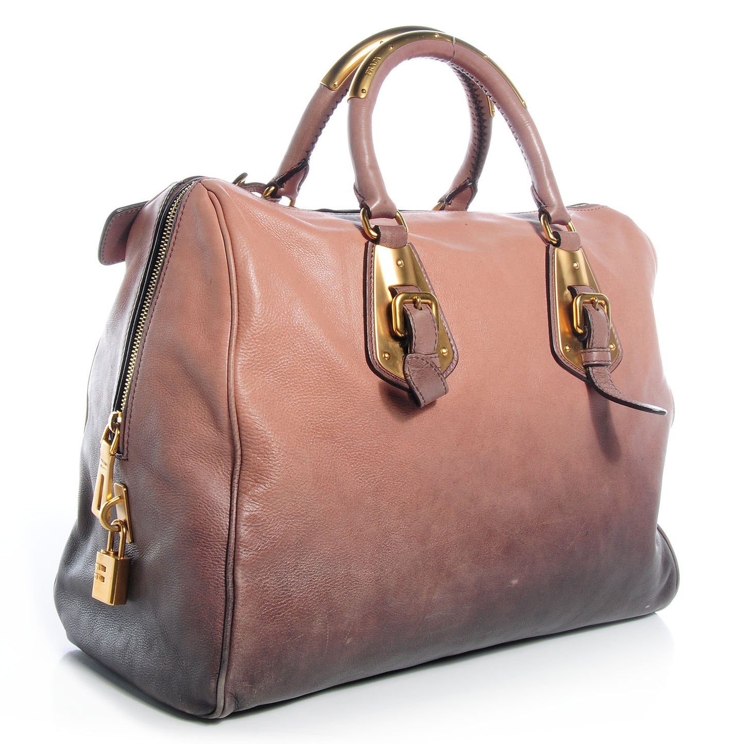 Glace Calfskin Bowler Ardesia Fumo