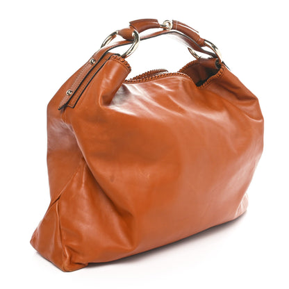 Gucci Calfskin Large Horsebit Chain Hobo Brown 3 of 10