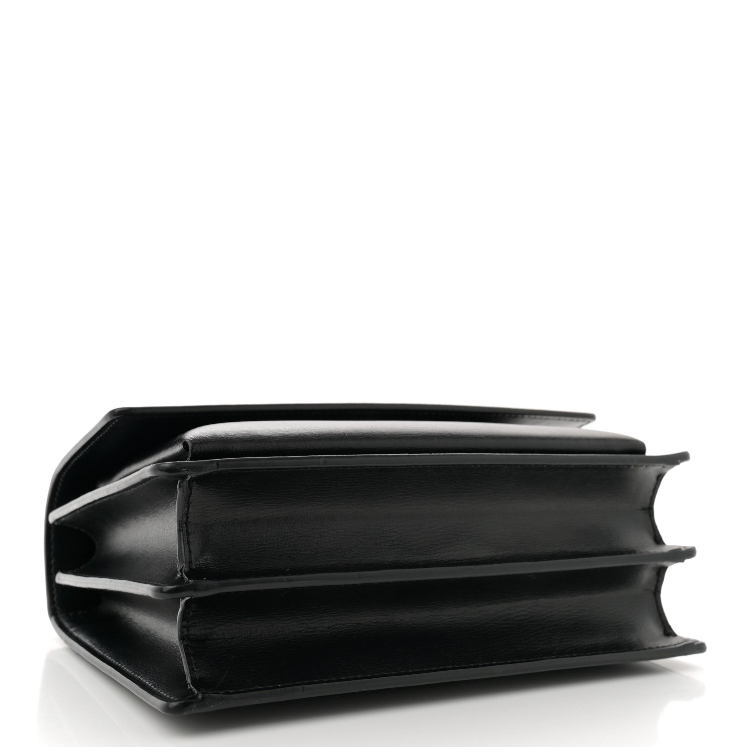 Saint Laurent Calfskin Medium Monogram Monochrome Sunset Black 4 of 10