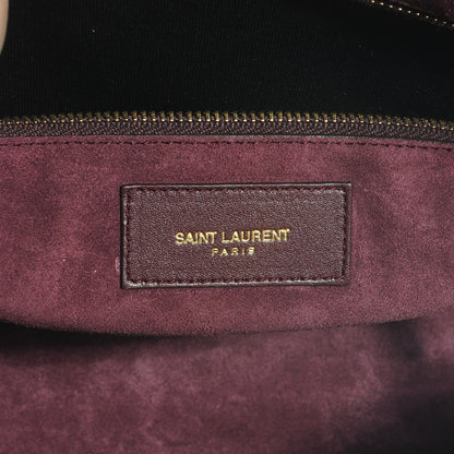 Saint Laurent Leather Large Sac de Jour Carryall Amarena 6 of 7